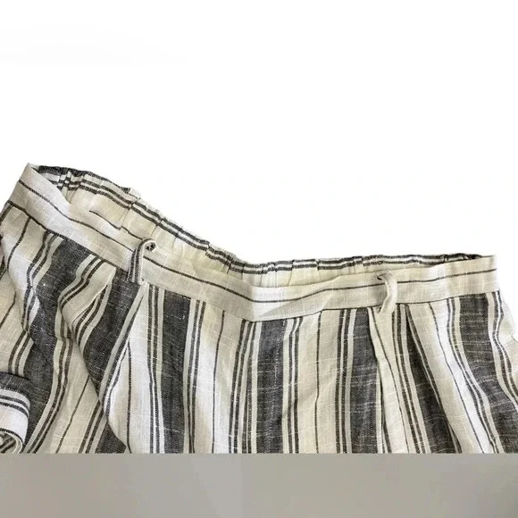 Urbanology Luxury Linen Collection Blend Wide Leg Capri Pants Size  XL - Picture 4 of 7